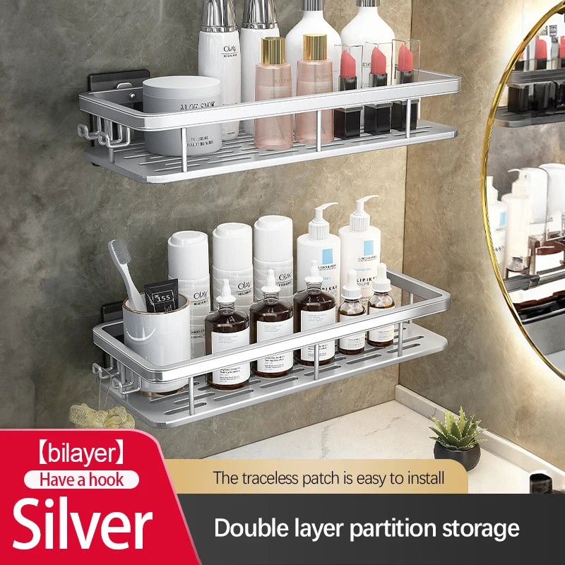 Stainless Steel Suction Shower Rack