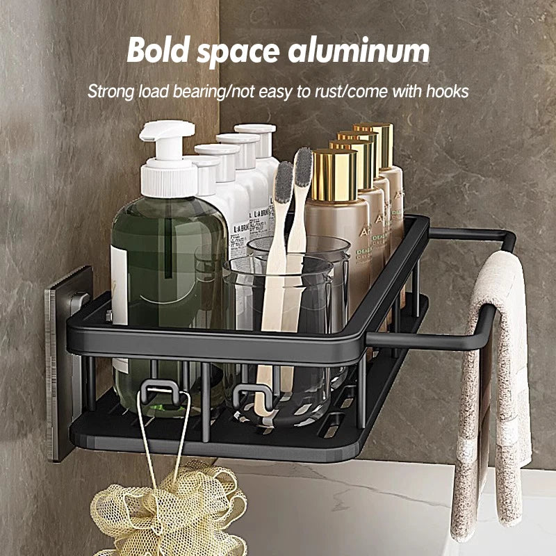 Stainless Steel Suction Shower Rack