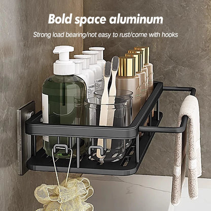 Stainless Steel Suction Shower Rack