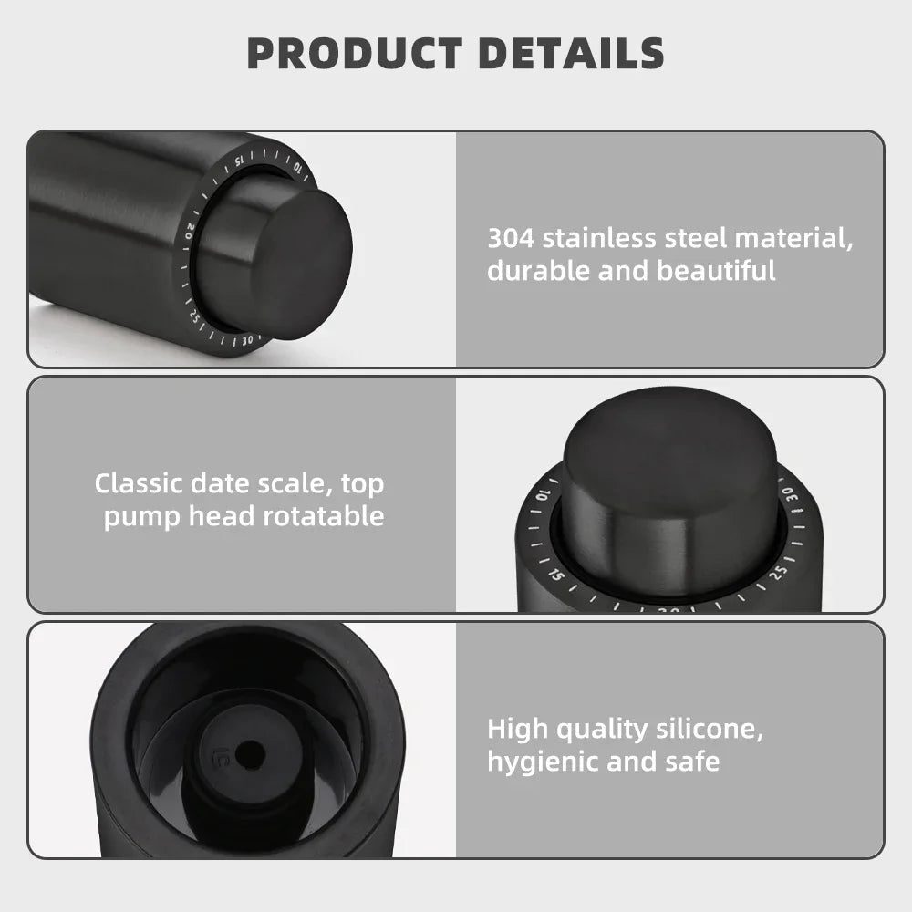 Vacuum Wine Bottle Stopper Seal Push