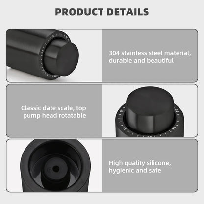 Vacuum Wine Bottle Stopper Seal Push