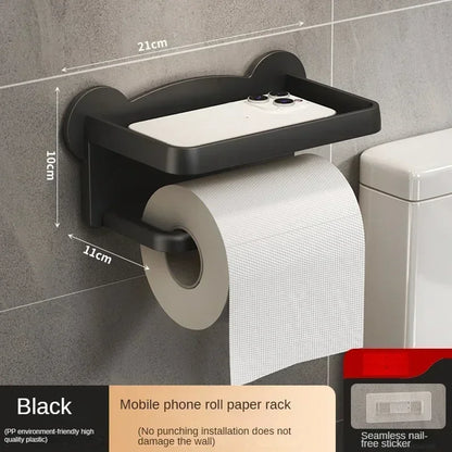 Wall-Mounted Toilet Paper Holder Stand