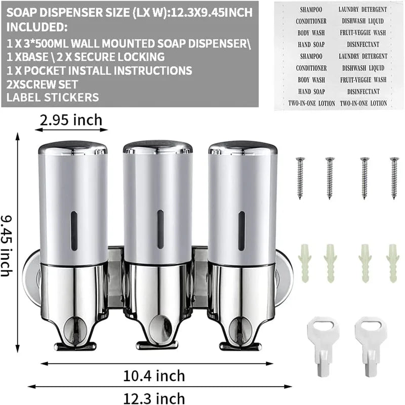 Wall Mounted Manual Soap Dispenser