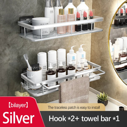 Stainless Steel Suction Shower Rack