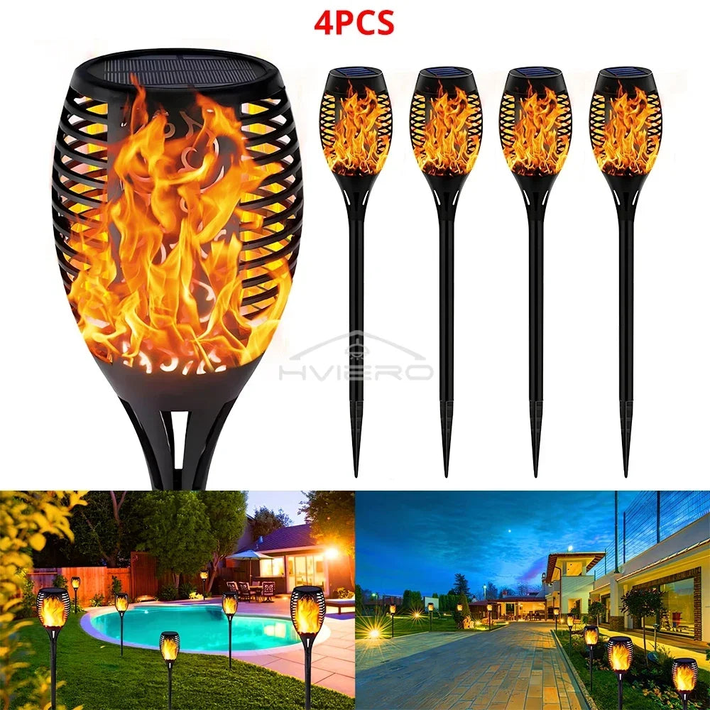 12LED Solar Flame Light