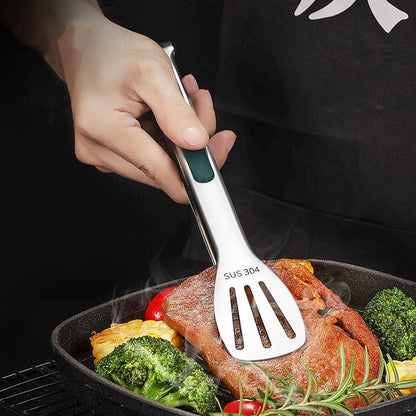 Stainless Steel Food Tongs Meat Salad Grill Clip