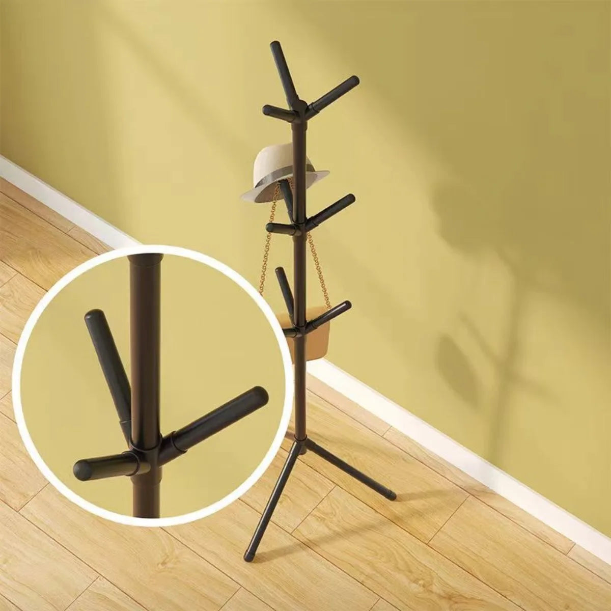 Vertical Tree Branch Clothes Rack