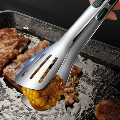 Stainless Steel Food Tongs Meat Salad Grill Clip