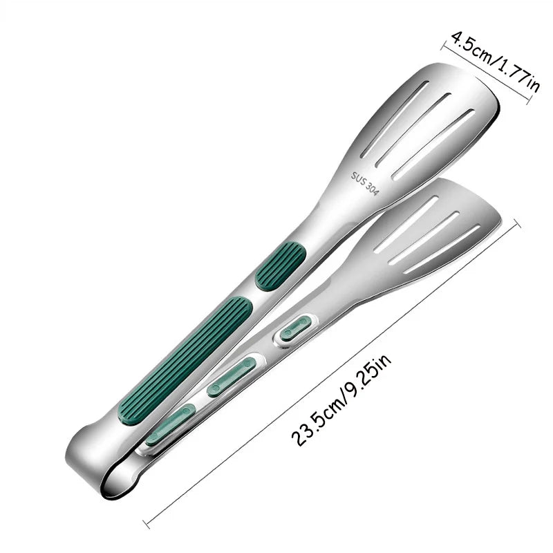 Stainless Steel Food Tongs Meat Salad Grill Clip