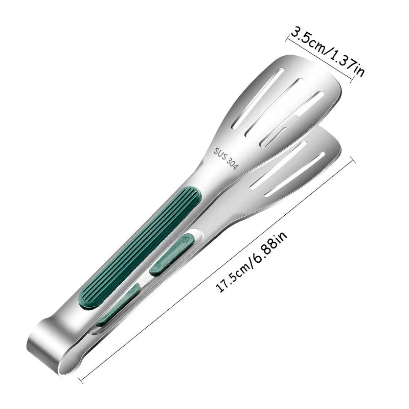 Stainless Steel Food Tongs Meat Salad Grill Clip