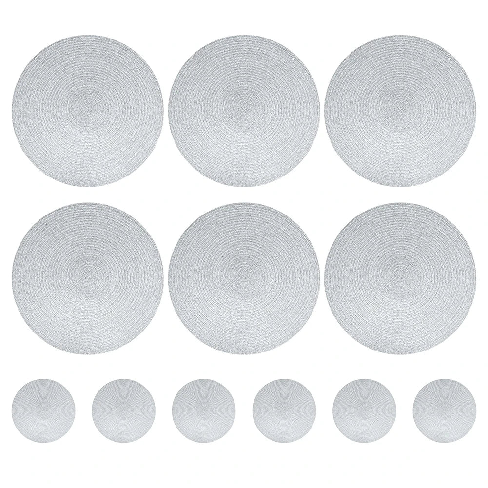 Round Braided Heat-Resistant Washable Dining Placemats