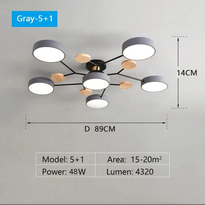 Modern Macaron LED Ceiling Pendant Lamp
