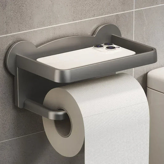 Wall-Mounted Toilet Paper Holder Stand