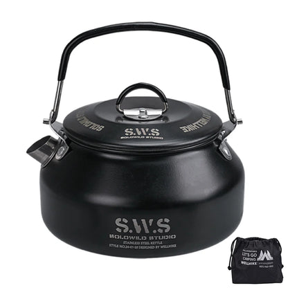 0.8L Portable Stainless Steel Camping Kettle