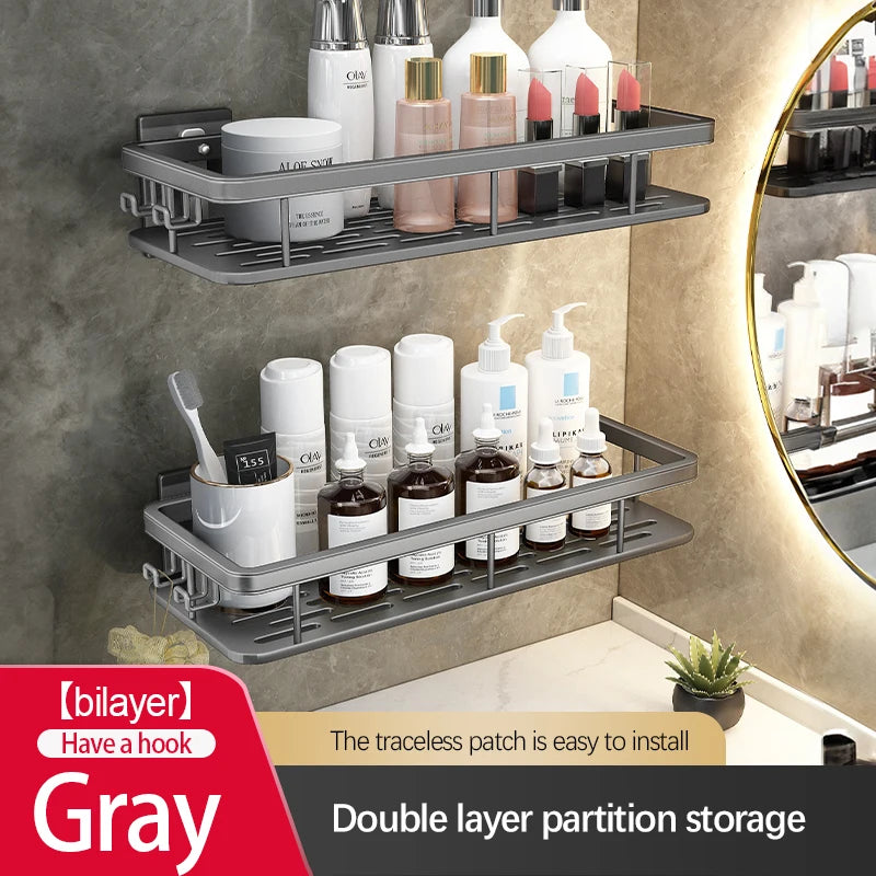 Stainless Steel Suction Shower Rack