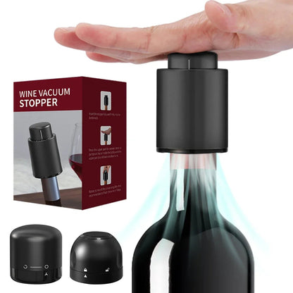 Vacuum Wine Bottle Stopper Seal Push