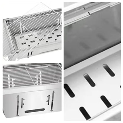 Stainless Steel Folding Smokeless Charcoal Barbecue Stove