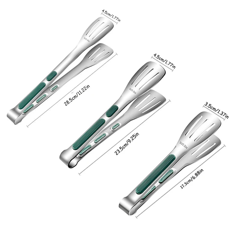 Stainless Steel Food Tongs Meat Salad Grill Clip