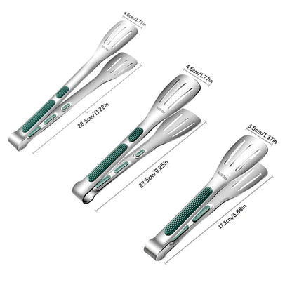 Stainless Steel Food Tongs Meat Salad Grill Clip