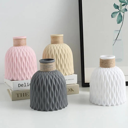 Rope Plastic Vase