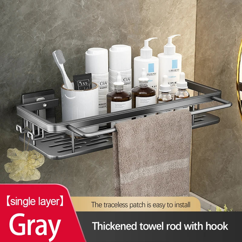 Stainless Steel Suction Shower Rack