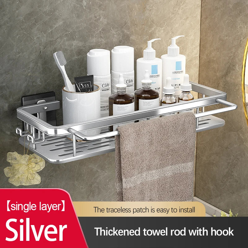 Stainless Steel Suction Shower Rack