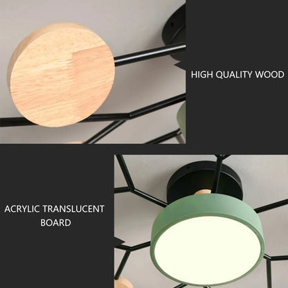 Modern Macaron LED Ceiling Pendant Lamp