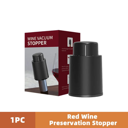 Vacuum Wine Bottle Stopper Seal Push