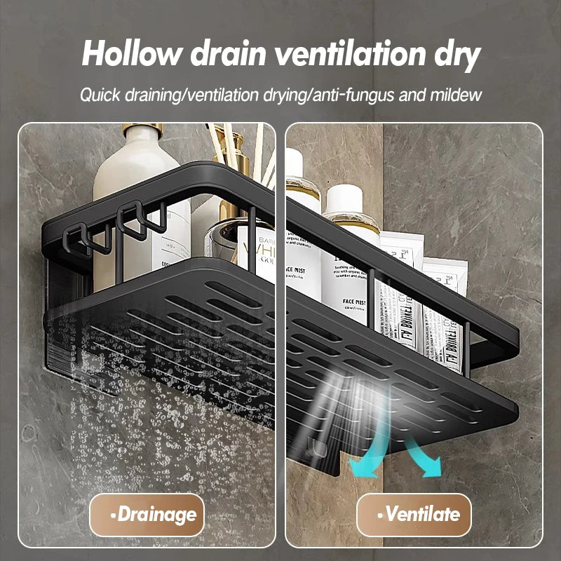 Stainless Steel Suction Shower Rack