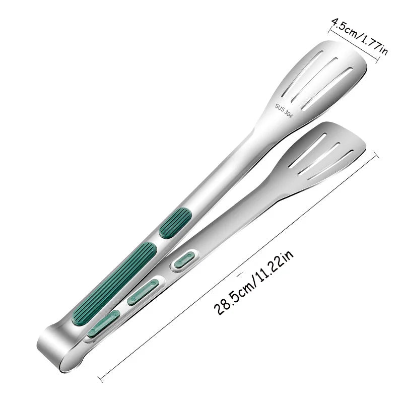 Stainless Steel Food Tongs Meat Salad Grill Clip