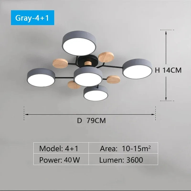 Modern Macaron LED Ceiling Pendant Lamp
