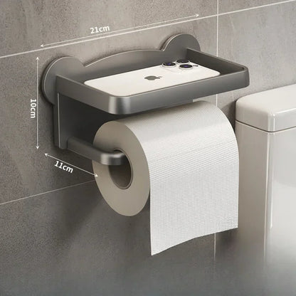 Wall-Mounted Toilet Paper Holder Stand