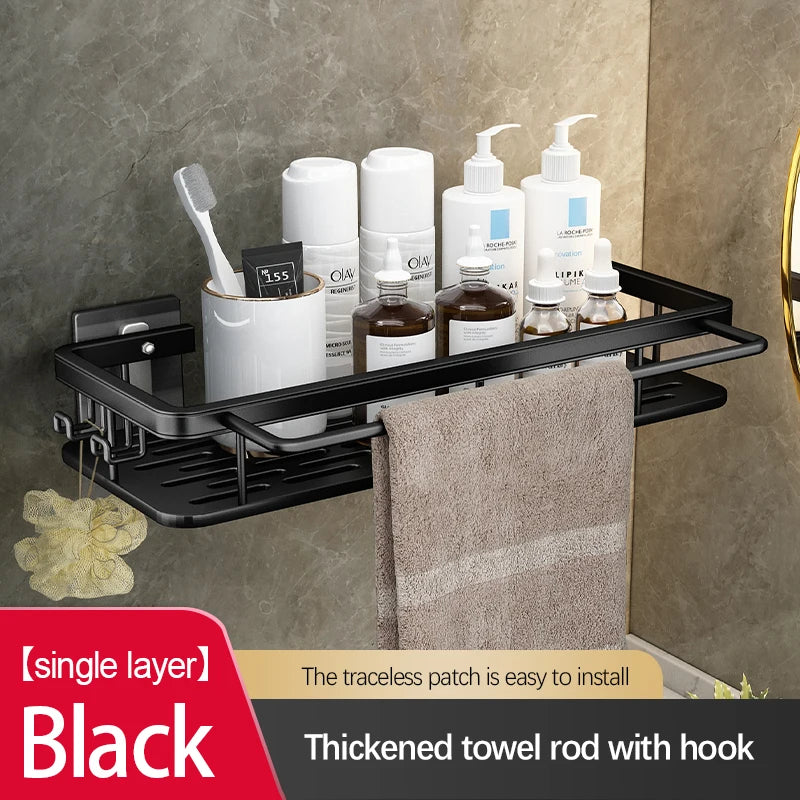 Stainless Steel Suction Shower Rack
