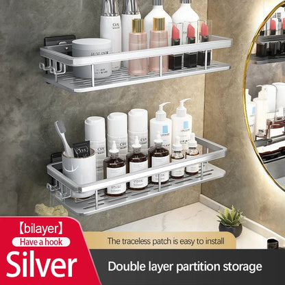 Stainless Steel Suction Shower Rack