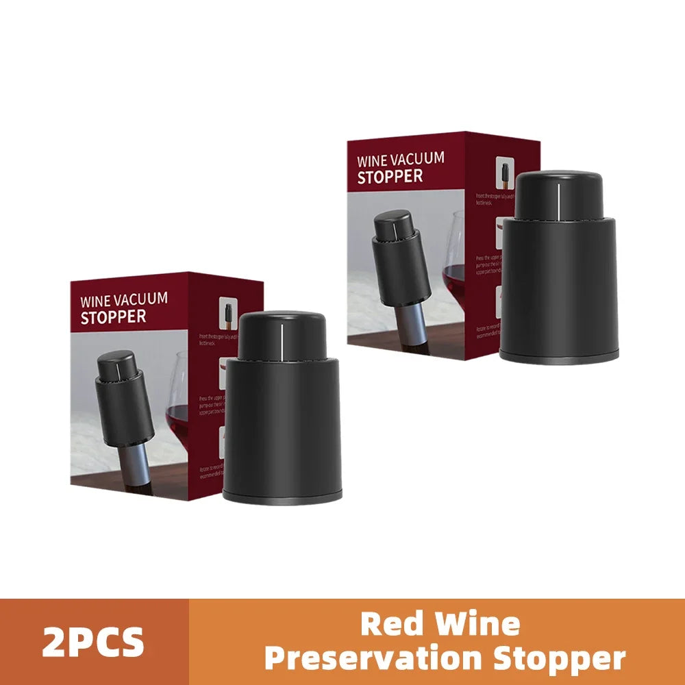 Vacuum Wine Bottle Stopper Seal Push